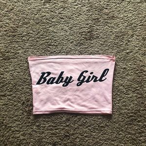 Babygirl Bandeau Crop Top